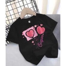 Punıx Kıds Özel Üretim  Sugar Baskılı  Kız  Çocuk  Ter  Tutmayan  Yazlık  T-Shırt