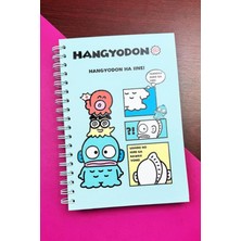 Hangyodon Tasarımlı Spiralli Sticker'lı Tarihsiz Konuşan Ajanda Haftalık Planlayıcı