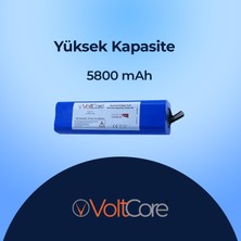 VoltCore Wiami Fx9 Pro  Uyumlu Akıllı Robot Süpürge Bataryası 5800 Mah Pil