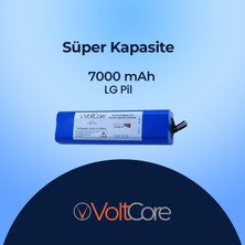 VoltCore Robot Süpürge Bataryası 7000MAH  Grundig Vcr 6330 Uyumlu