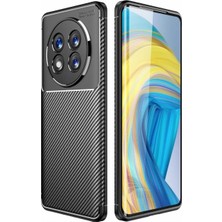 HANPORIUM Honor X9C Uyumlu Silikon Kılıf Karbon Desenli Kamera Korumalı Darbe Emici Autofocus Kapak
