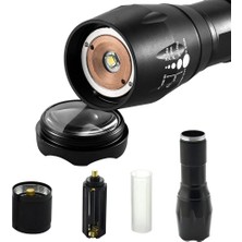 Go İthalat Pilli Zoomlu Flash Özellikli Power Ledli El Feneri (4832)