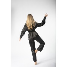 Saten Korse Detaylı Alt-Üst Pijama Takım