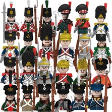 Wanglm 21 Napolyon Savaşları Askeri Mini Askerler Yapı Taşları Ww2 Prusya Rusya Fransız Ingiliz Fusilier Tüfekler Gaydacı Tuğla Çocuk Oyuncak (Yurt Dışından)