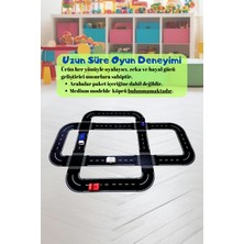 Kalides Oyuncak Araba, Araç Parkuru (Medium) -Eğitici ve Eğlenceli Yol Yapım Ahşap Oyuncak - Otoban Puzzle