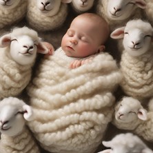 Kardelen Yorgan Merinos Yün Bebek Yastığı 35X50