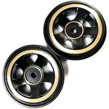 Gcp Like 4 Adet Pirinç 1.0 Beadlock Jant Tekerlek Göbeği Karşı Ağırlık Eksenel SCX24 1/24 Rc Paletli Araba Yükseltme Parçaları, Siyah (Yurt Dışından)
