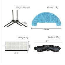 Richard Ilife A4S A40 CEN550 Robot Vakum Ana Fırça Yan Fırça Hepa Filtre Fırça Kapağı Paspas Bezi Ana Fırça Kapağı Parçaları (Yurt Dışından)