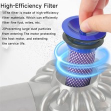 Richard 21.6V V8 Pil Adaptörü + Ön Filtre + Arka Filtre Dyson V8 Piller Için Değiştirin V8 Absolute V8 Hayvan Elektrikli Süpürge (Yurt Dışından)