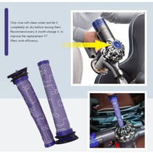 Dyson V8 Ön Filtre + Hepa Sonrası Filtre Için 2 Paket Değiştirme, Ön Filtre Için Uyumlu Dyson V7 V8 Hayvan Mutlak Kablosuz Elektrikli Süpürge # DY-96566101 Son Filtre DY-96747801 (Yurt Dışından)