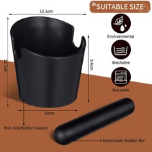 Richard 2 Adet Espresso Knock Box Kahve Sabotaj Mat Güvenilir Barista Araçları Çıkarılabilir Vuruş Çubuğu Kaymaz Silikon Taban (Yurt Dışından)