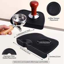 Richard 2 Adet Espresso Knock Box Kahve Sabotaj Mat Güvenilir Barista Araçları Çıkarılabilir Vuruş Çubuğu Kaymaz Silikon Taban (Yurt Dışından)