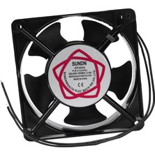 Richard 120X120X38MM 5 Bıçaklı Metal Çerçeve Eksenel Akış Soğutma Fanı Ac 220/240V 0.14A 22W (Yurt Dışından)