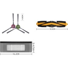Richard Ecovacs Debot Ozmo N7/950/920 Hibrit Elektrikli Süpürge Parçaları Için Yedek Ana Yan Fırça Su Tankı Filtresi Paspası (Yurt Dışından)