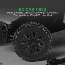 Gcp Like 17MM Tekerlek Göbeği Jant ve Lastikler Lastik 1/8 Off-Road Rc Araba Buggy Redcat Takımı Losi Vrx Hpı Kyosho Hsp Carson Hobao, 4 Adet (Yurt Dışından)