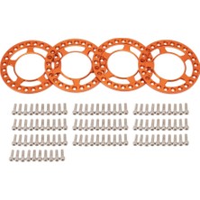 Gcp Like 4 Adet Metal 1.9 Inç Tekerlek Dış Beadlock Halkası 1/10 Rc Paletli Araba Eksenel SCX10 90046 Traxxas Trx4 Tekerlek Jantları, Turuncu (Yurt Dışından)