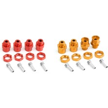 Gcp Like 4 Adet Metal Altıgen Adaptör 12MM Ila 17MM Tekerlek Altıgen Hub Adaptör Uzatma Dönüşüm Somunları 1/10 Rc Araba, Gümüş (Yurt Dışından)