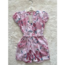 Çiçekli Şortlu Tulum