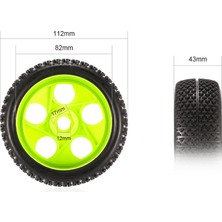 Gcp Like 112MM 1/8 Ölçekli Rc Off-Road Buggy Lastikleri Tekerlek 17MM Hex Arrma Redcat Takımı Losi Kyosho Vrx Hpı Wr8 Hsp Hobao (Yurt Dışından)