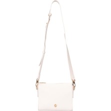 U.S. Polo Assn. Çapraz Askılı Kadın Çanta Beyaz Us25204