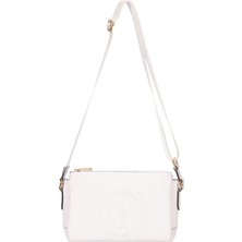 U.S. Polo Assn. Çapraz Askılı Kadın Çanta Beyaz Us25268