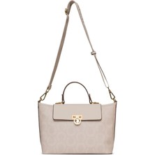 U.S. Polo Assn. Çapraz Askılı Kadın Çanta Ekru Us25156