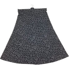 Ece Giyim Kadın Büyük Beden Beli Lastikli Balık Etek