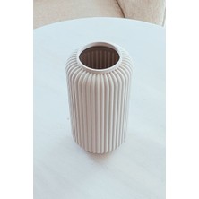 Ribbed Dekoratif Vazo – Şıklığın Zarif Yansıması! - 3D Baskı