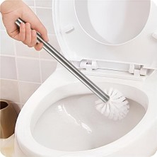 Beyaz Renk Tuvalet Fırçası – Şık ve Dayanıklı Klozet Wc Fırça, Hijyenik Temizlik 1 Adet