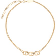 Energetix Çarpıcı Bir Orta Elemana Sahip Altın Renkli Manyetik Gerdanlık