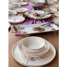 Rossev Yemek Takımı Modern Violet 57 Parça 12 Kişilik