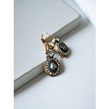 Fayra Accessories Oval Kesim Zirkon Taşlı Küpe