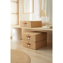 Ocean Home Textile 3'lü Orta Boy Jüt Destekli Hurç Set 45 x 55 x 18  cm