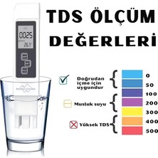 Art Nest Tds Metre Dijital Su Kalitesi ve Sıcaklık Ölçüm Cihazı 3in1