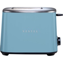 Vestel Düş Mavisi Retro Ekmek Kızartma Makinesi (VESTEL.20244290)