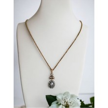 Fayra Accessories Oval Kesim Zirkon Taşlı Kolye