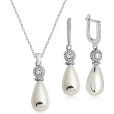 Gümüş Damla Inci Kadın Set CSR2185533