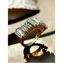 Fayra Accessories Kristal Taşlı Piyano Figürlü Yüzük