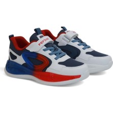Kidessa 2127-PEPINO Anatomik Tabanlı Ultra Hafif  Çocuk Sneakers Ayakkabı - NKT02127-BEYAZ-KIRMIZI-30