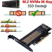 JEYI SK-18 M.2 NVMe (M-Key) – PCIe 4.0 X4/X8/X16 Dönüştürücü Adaptör Kartı