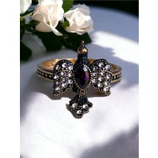 Fayra Accessories Kristal Taşlı Kırlangıç Figür Yüzük