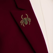 Fayra Accessories İnci İşlemeli Örümcek Motif Broş