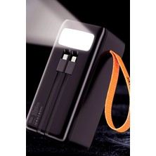 Simex Giant 50.000 mAh Prime Dijital Göstergeli Fener Hızlı Şarj Çoklu Kablo Powerbank,taşınabilir Şarj Cihazı