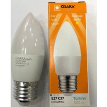Osaka 6W=50W 540 Lümen E27 LED Buji  3000 Kelvin Günışığı