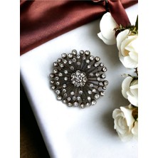 Fayra Accessories Elmas Montür Broş