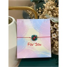Fayra Accessories Yeşil Yılbaşı Hediye Kutusu Cam Murano Bileklik Yeni Yıl Temalı Christmas Bileklik