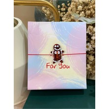 Fayra Accessories Yılbaşı Kurabiye Adam Murano Bileklik Yeni Yıl Temalı Noel Bileklik