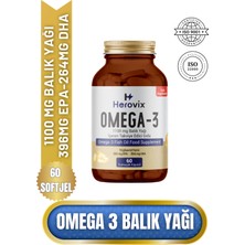 Herovix Omega 3 Balık Yağı 60 Softjel 1100 Mg