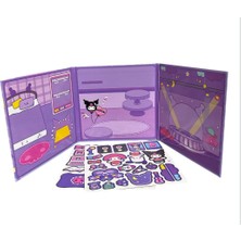 Kuromi Mıknatıslı Çıkartma Kitabı Magnetik Sticker Kitabı