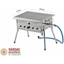 Gürsaç Tüplü Lav Taşlı 35*45cm Mangal Seti